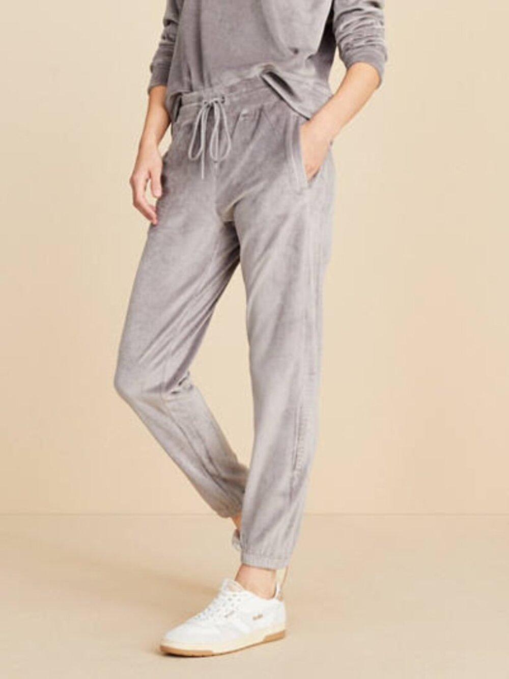 NWT Loft Lou & Grey Ribbed Velour Joggers - Size Large